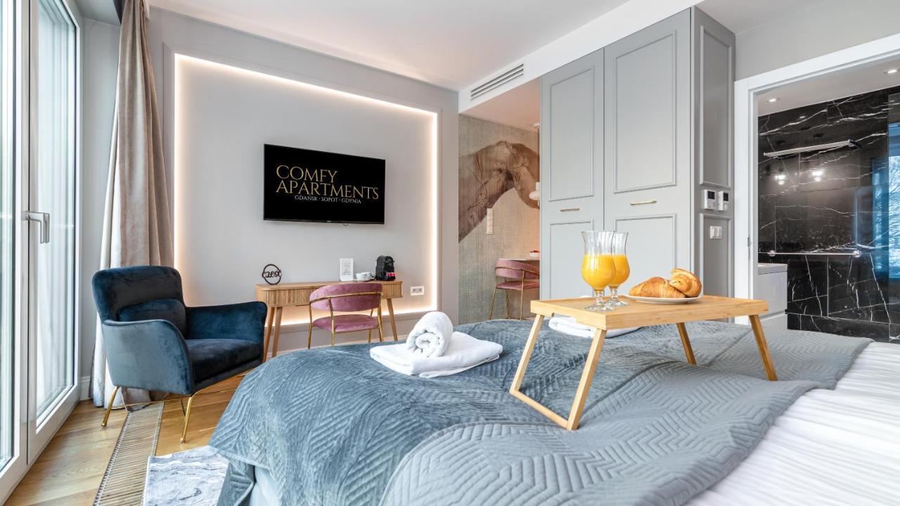Comfy Apartments - Lux Na Fali - Monte Cassino Sopot Exteriör bild